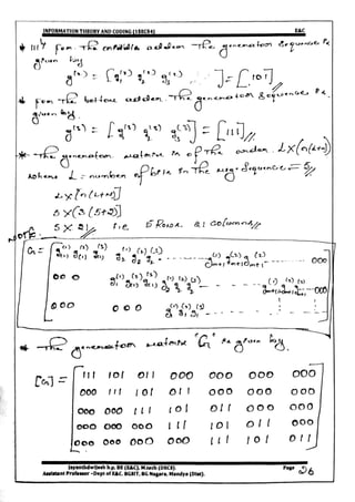 VTU CBCS E&C 5th sem Information theory and coding(15EC54) Module -5 notes