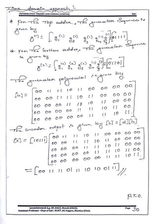 VTU CBCS E&C 5th sem Information theory and coding(15EC54) Module -5 notes