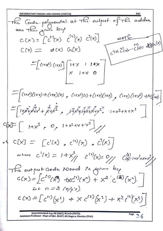 VTU CBCS E&C 5th sem Information theory and coding(15EC54) Module -5 notes
