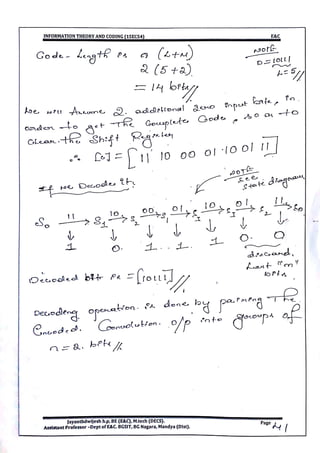 VTU CBCS E&C 5th sem Information theory and coding(15EC54) Module -5 notes