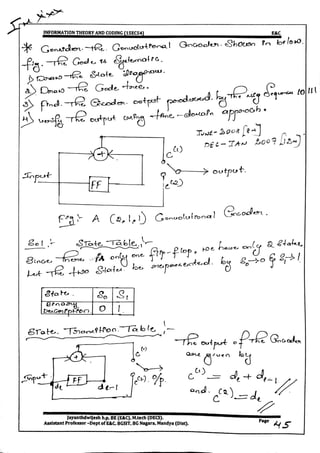 VTU CBCS E&C 5th sem Information theory and coding(15EC54) Module -5 notes