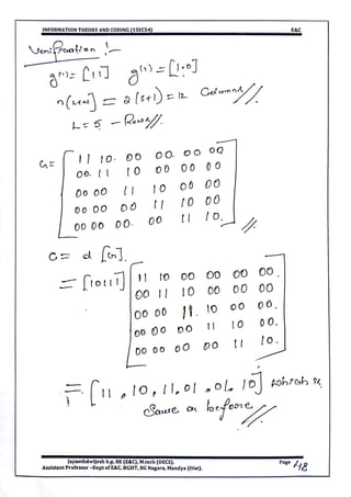 VTU CBCS E&C 5th sem Information theory and coding(15EC54) Module -5 notes