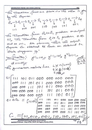 VTU CBCS E&C 5th sem Information theory and coding(15EC54) Module -5 notes