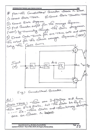 VTU CBCS E&C 5th sem Information theory and coding(15EC54) Module -5 notes