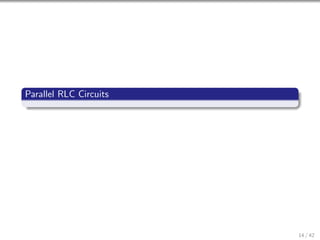 Parallel RLC Circuits
14 / 42
 