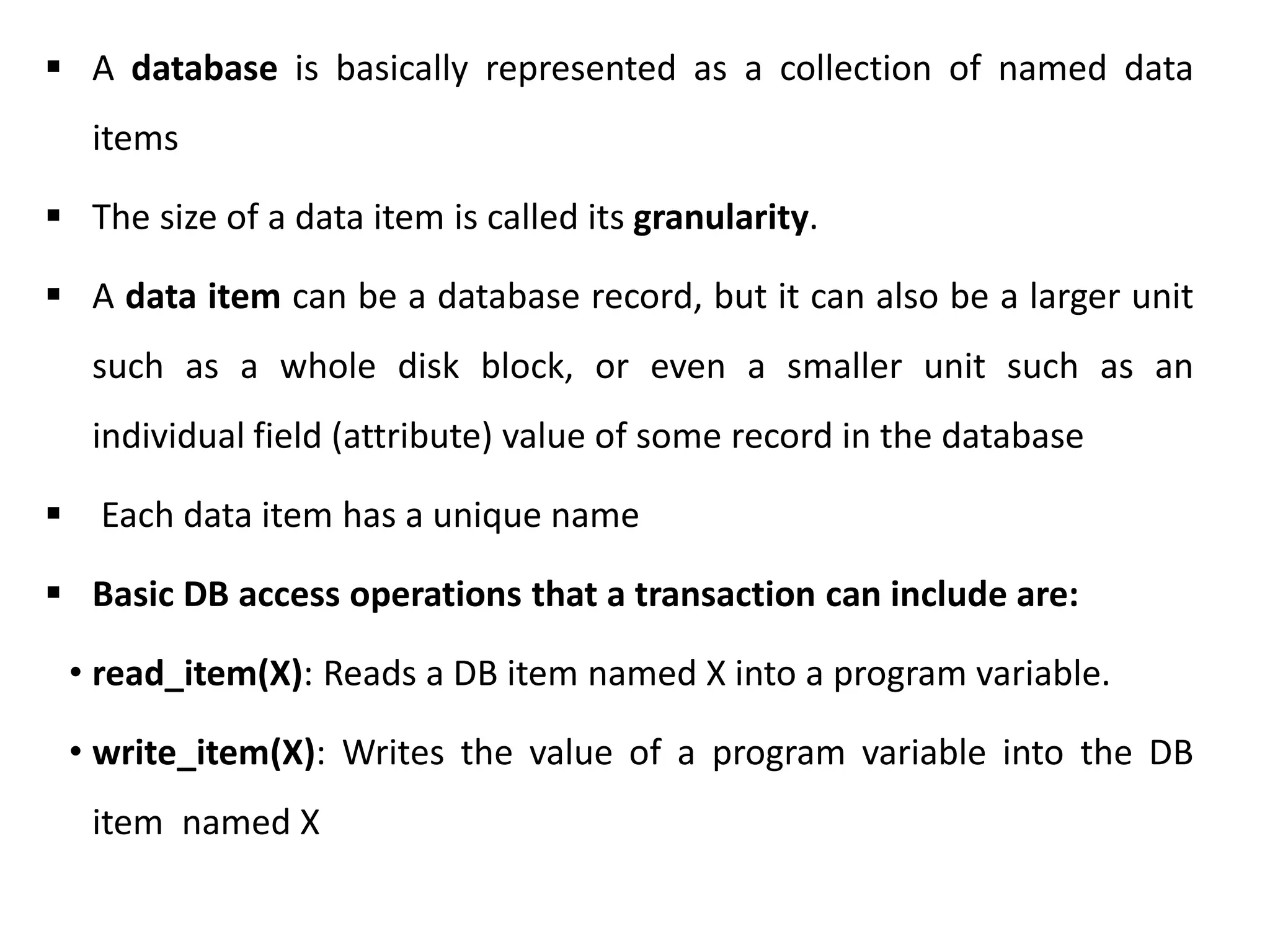 Transactions and concurrency control mechanisms in database management ...