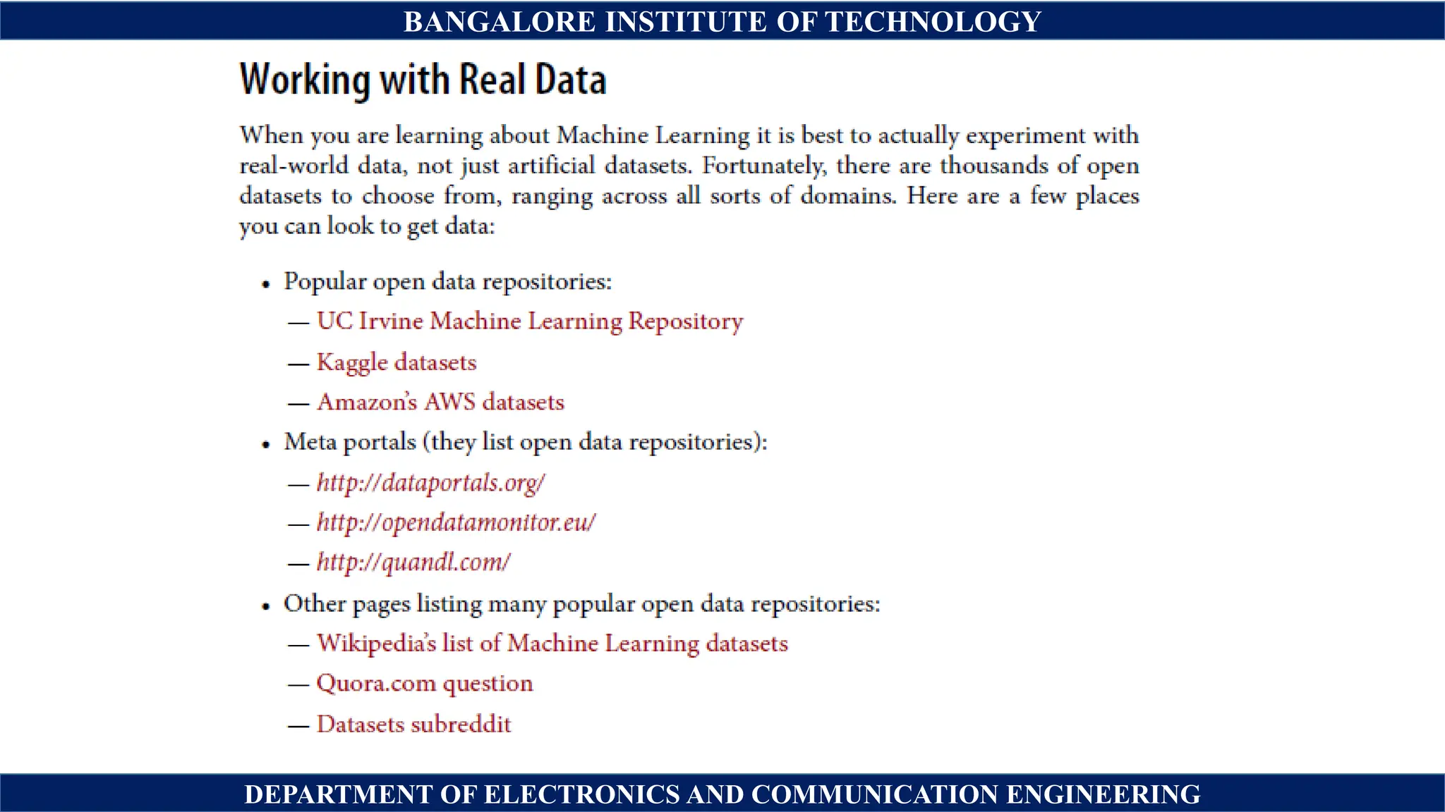 BANGALORE INSTITUTE OF TECHNOLOGY
DEPARTMENT OF ELECTRONICS AND COMMUNICATION ENGINEERING
 