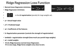 L2 Ridge Module 5.pdf Machine Learning Types and examples | PDF
