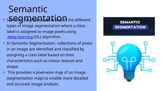 image segmentation, artificial intelegience and ml | PPTX