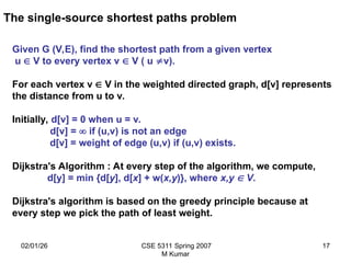 Minimum spanning tree of a graph - greedy method | PPT