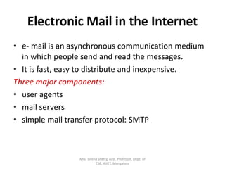 Webmail In Computer Network Computer networks-application layer presentation | PPTX