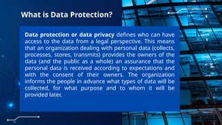 Safeguarding Information: An Overview of Data Protection | PPTX