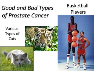 Good and Bad Types   Basketball
                      Players
of Prostate Cancer
 Various
 Types of
   Cats
 