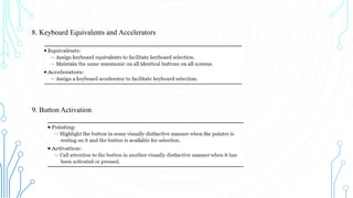 User Interface Design Module 5 screen based controls | PDF