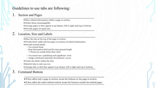 User Interface Design Module 5 screen based controls | PDF