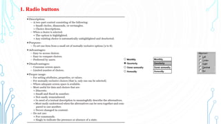 User Interface Design Module 5 screen based controls | PDF