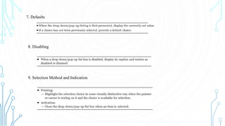 User Interface Design Module 5 screen based controls | PDF