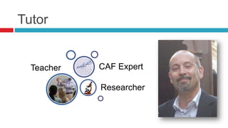 Tutor


  Teacher   CAF Expert

            Researcher
 