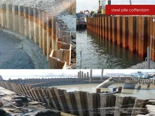 steel pile cofferdam
 
