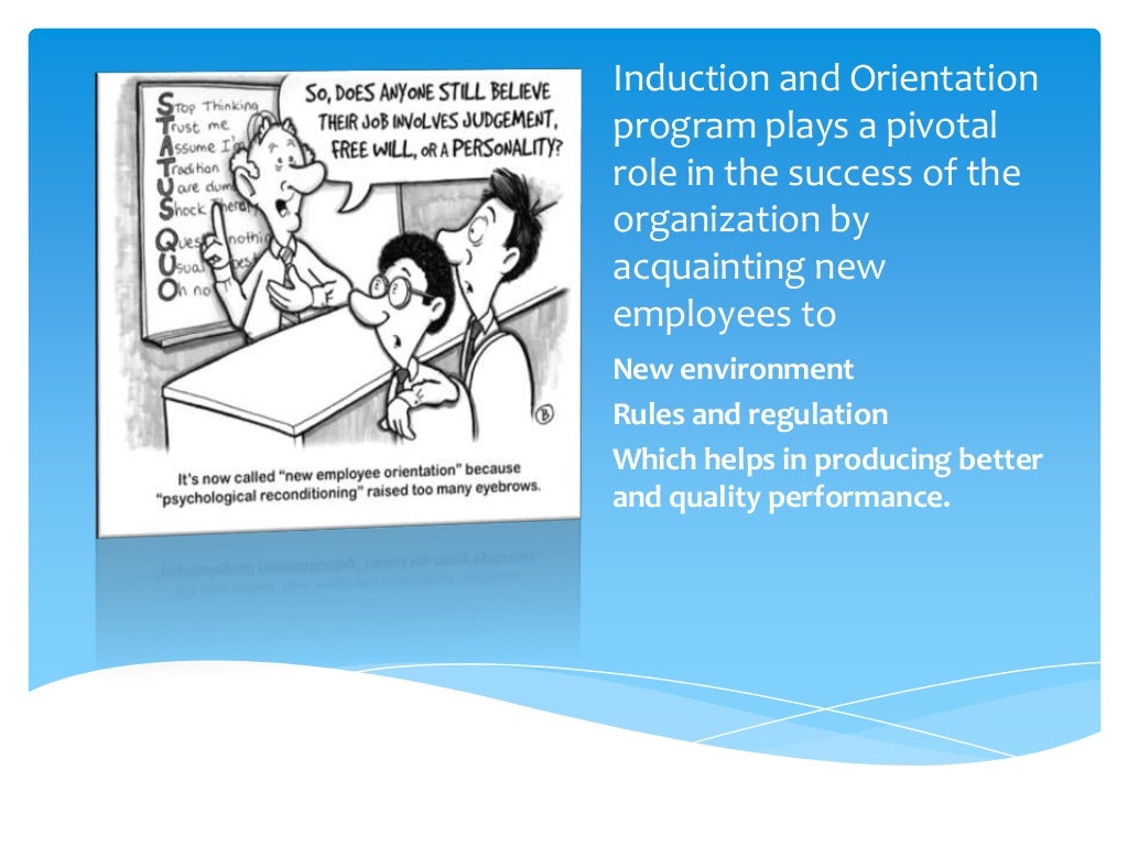 Module 5 a job induction & orientation