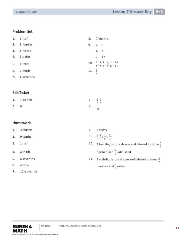 Grade 5 Module 4 Answer Key 5th Grade EngageNY/Eureka Math Module 4