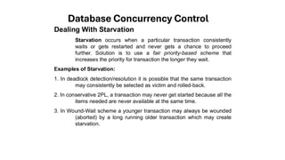 Starvation Example Transaction DBMS VTU Module 5 Concurrency Control.pdf