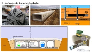 5.10 Advances In Tunneling Methods-
Prepared by-
Prof. Basweshwar S. J.
 