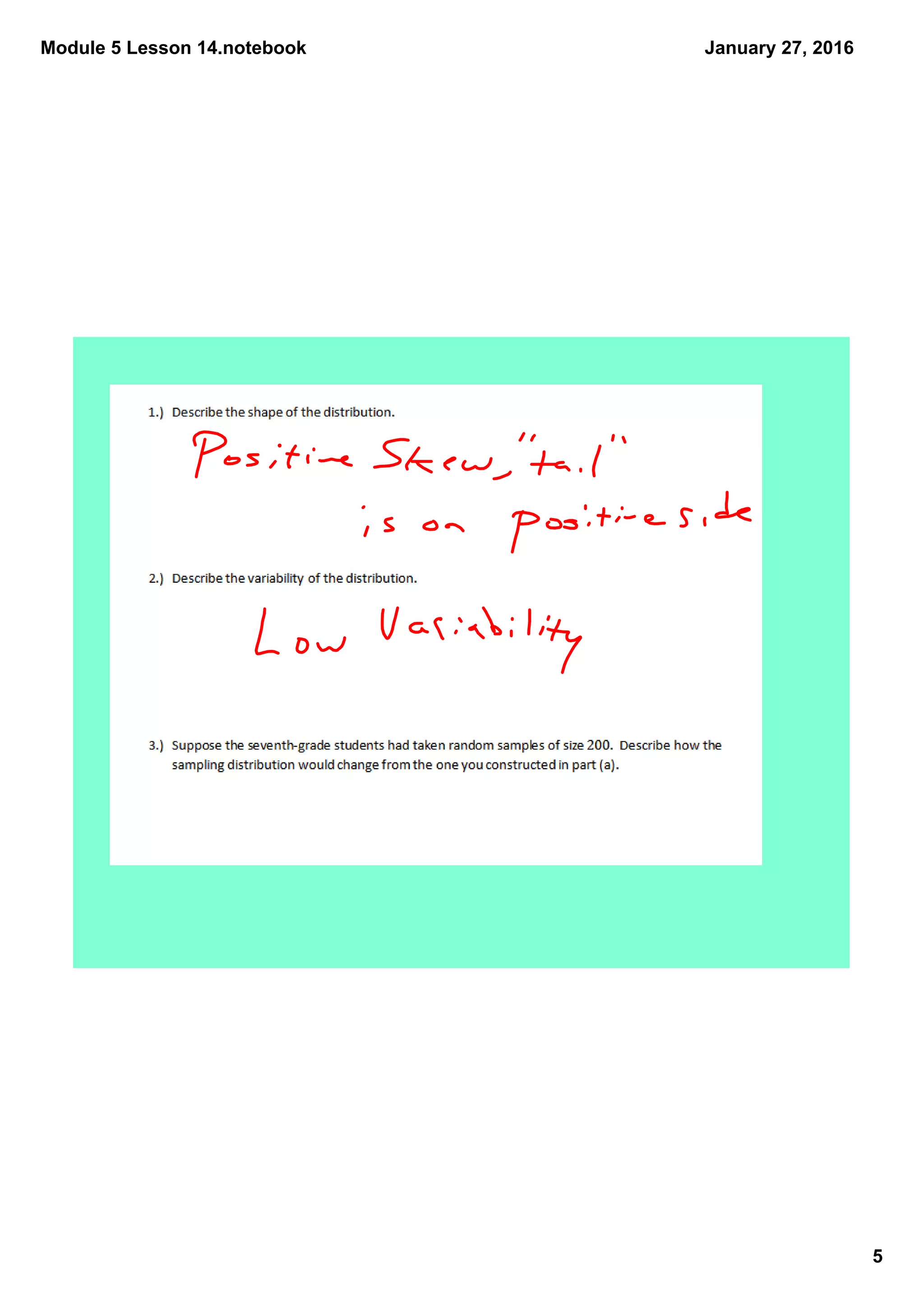 Module 5 Lesson 14.notebook
5
January 27, 2016
 