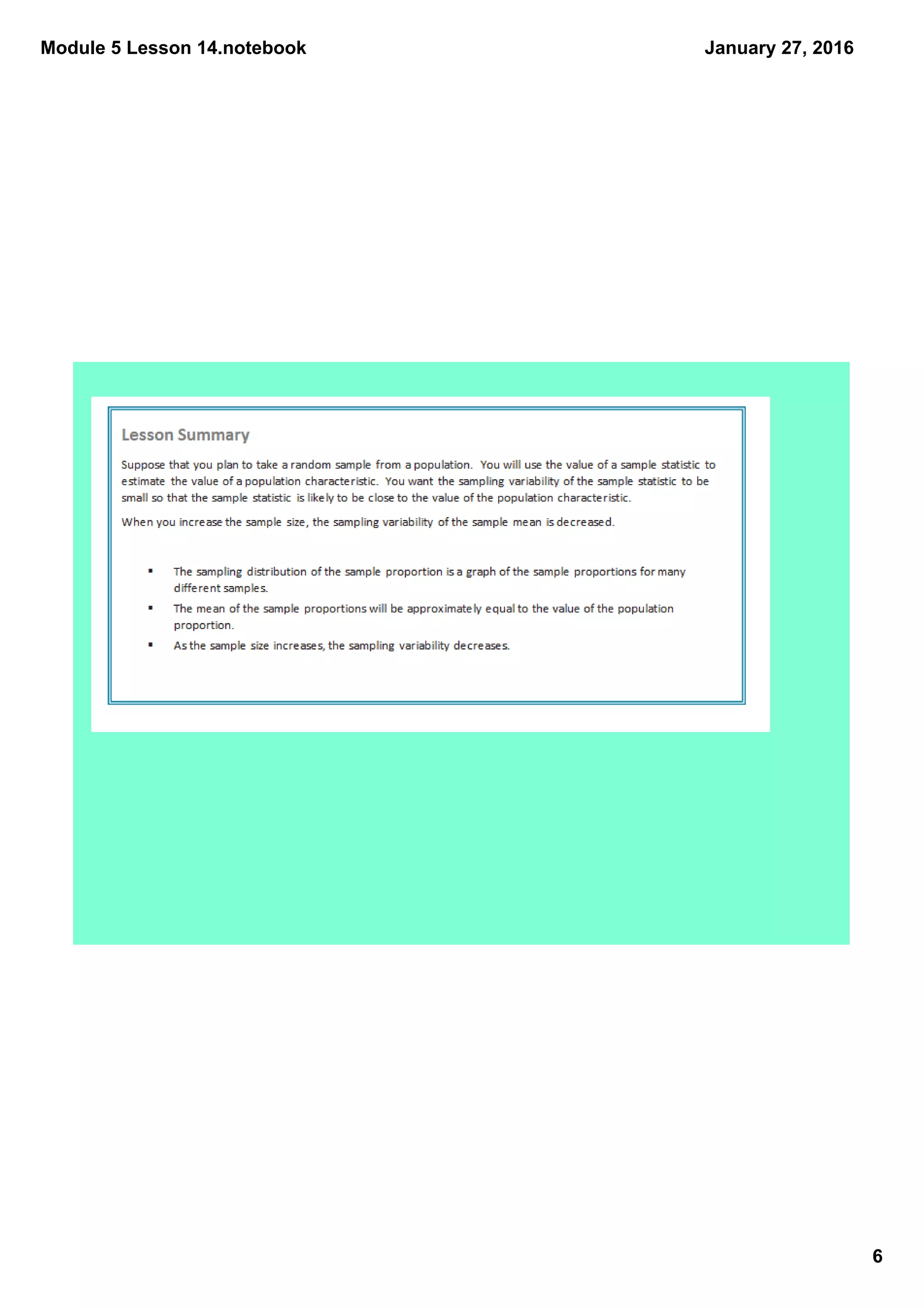 Module 5 Lesson 14.notebook
6
January 27, 2016
 