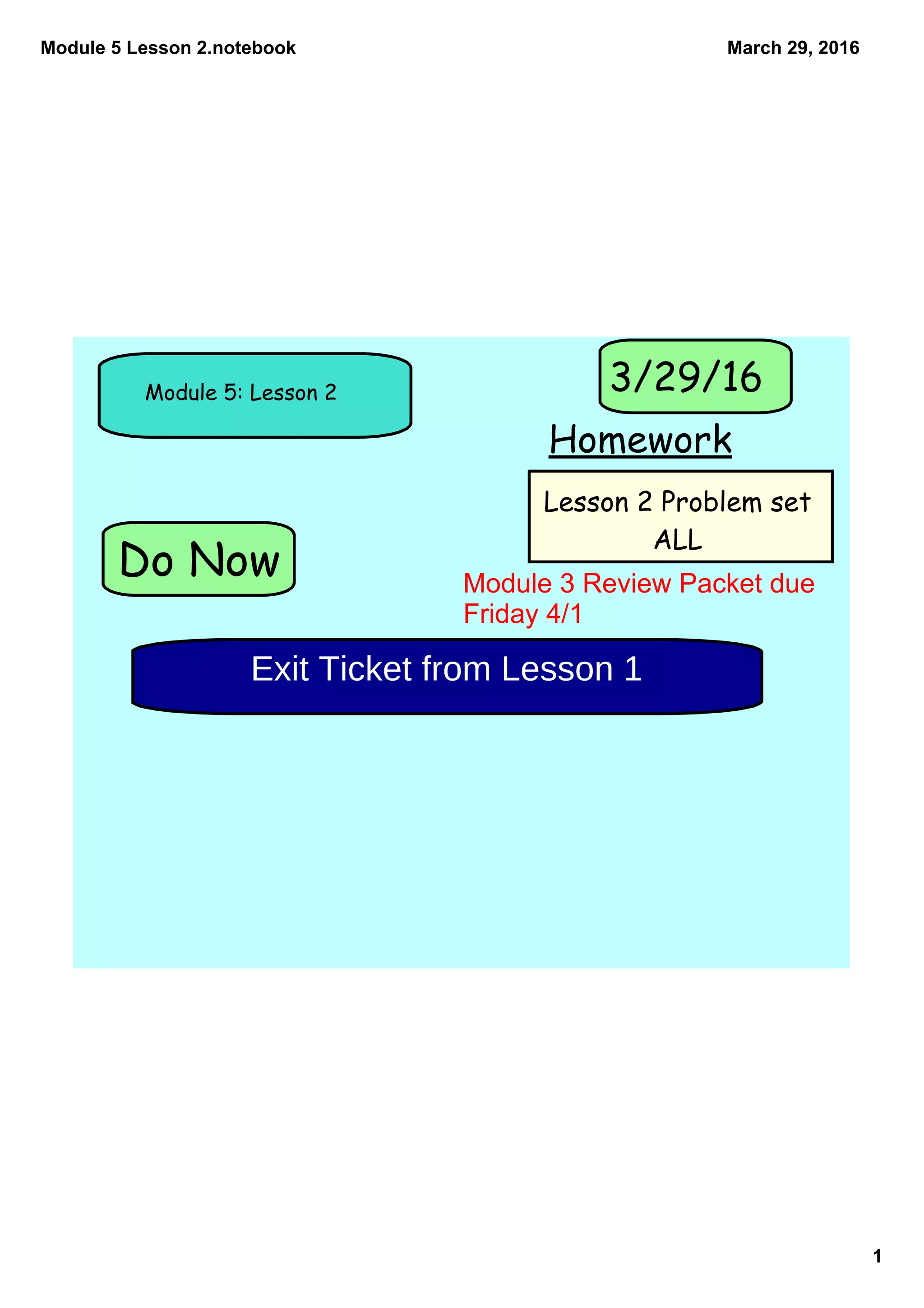 Module 5 lesson 2 | PDF