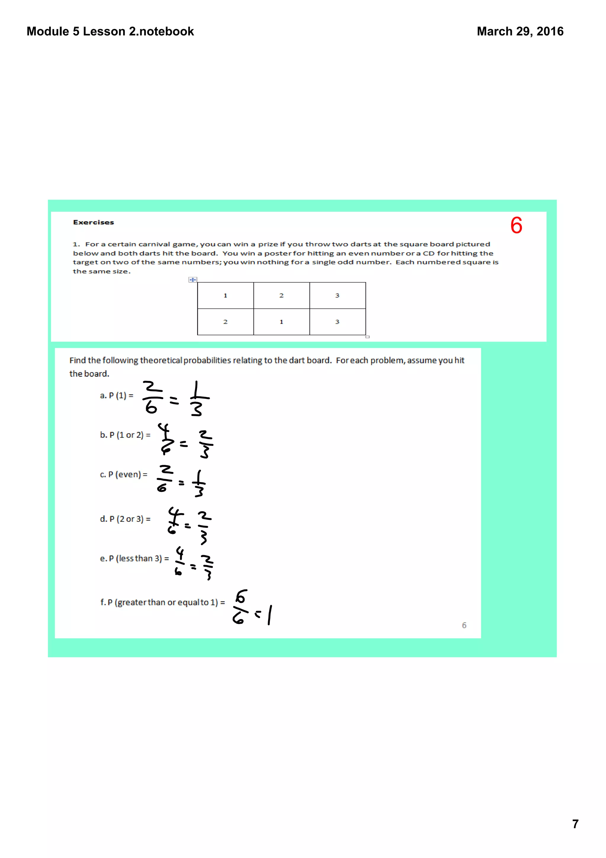 Module 5 Lesson 2.notebook
7
March 29, 2016
6