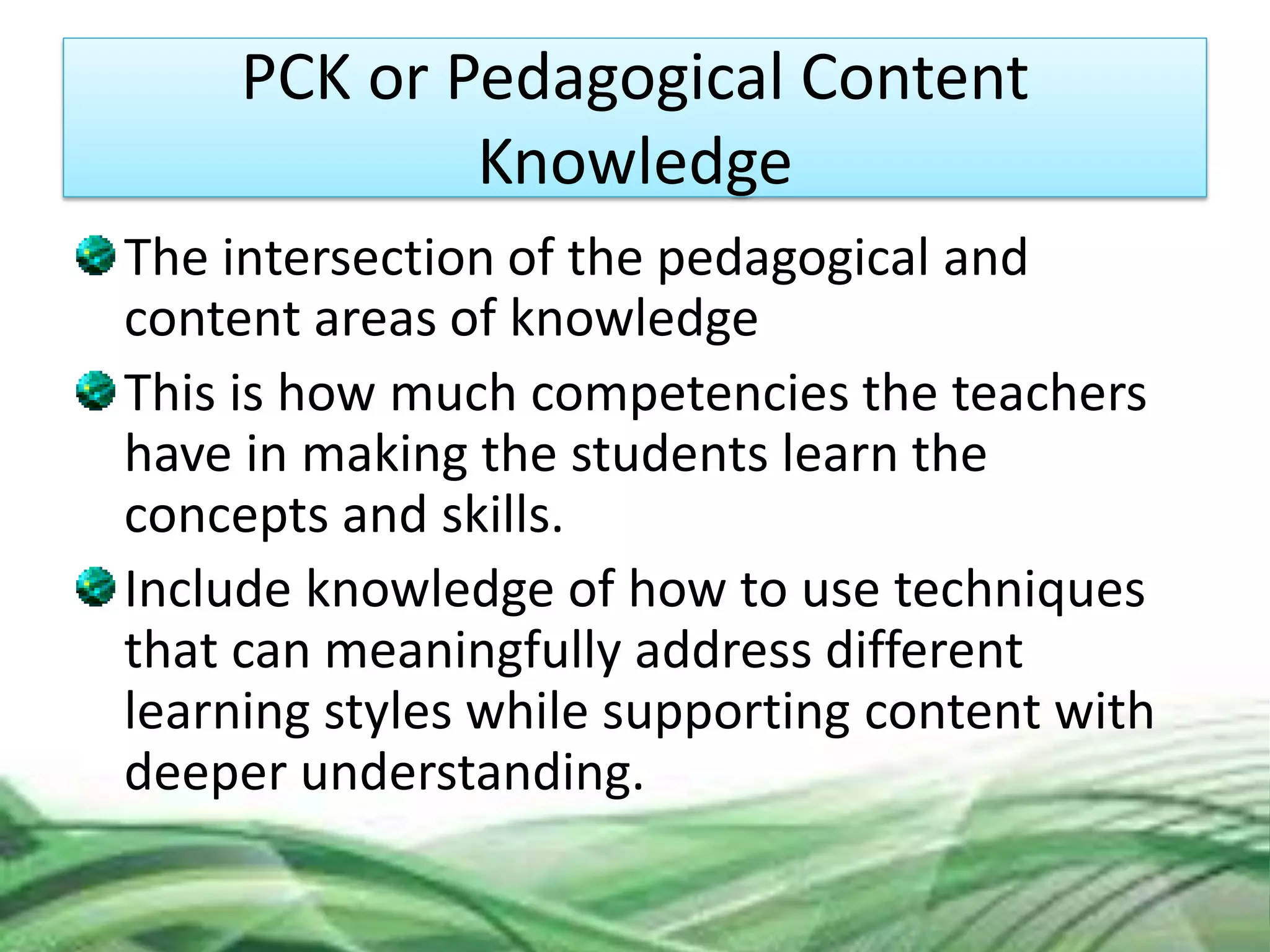 TPACK as a Framework for Technology Driven Teaching and Learning | PDF