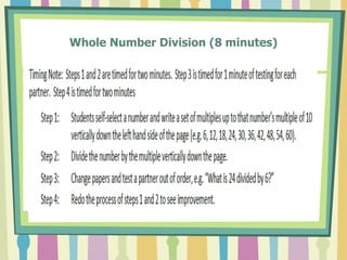 Whole Number Division (8 minutes)
 