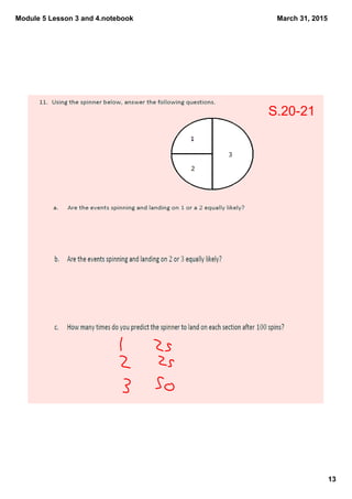 Module 5 Lesson 3 and 4.notebook
13
March 31, 2015
S.20­21
 