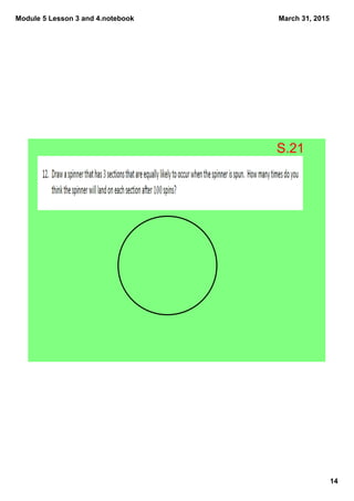 Module 5 Lesson 3 and 4.notebook
14
March 31, 2015
S.21
 