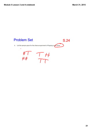 Module 5 Lesson 3 and 4.notebook
21
March 31, 2015
Problem Set S.24
 