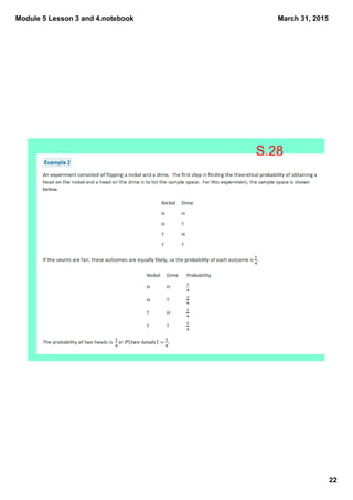 Module 5 Lesson 3 and 4.notebook
22
March 31, 2015
S.28
 