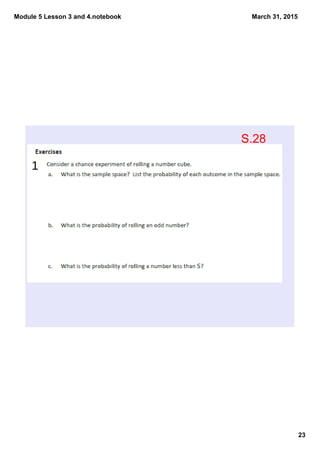 Module 5 Lesson 3 and 4.notebook
23
March 31, 2015
1
S.28
 