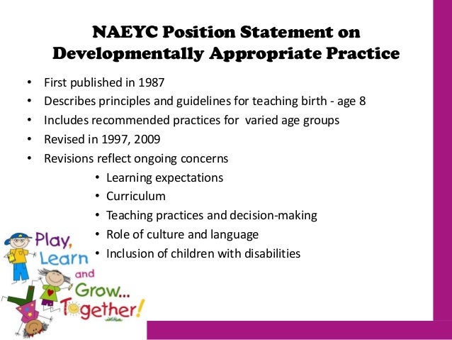 The Importance Of Developmentally Appropriate Practices For