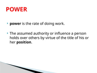 module 5; power to empower it is used to devle | PPTX