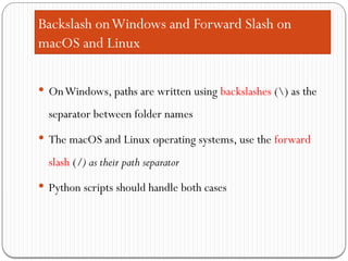 Module 5_Reading and Writing Files.pptx. | PPTX