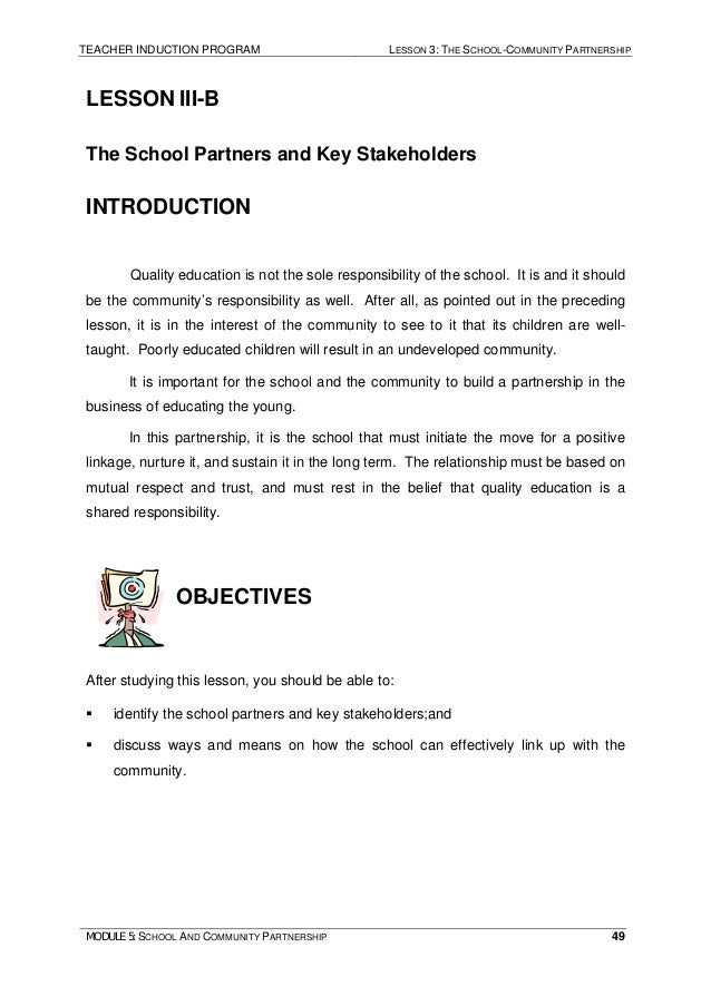 Partners In Education Sample Letter Partners In Education Sample Letter