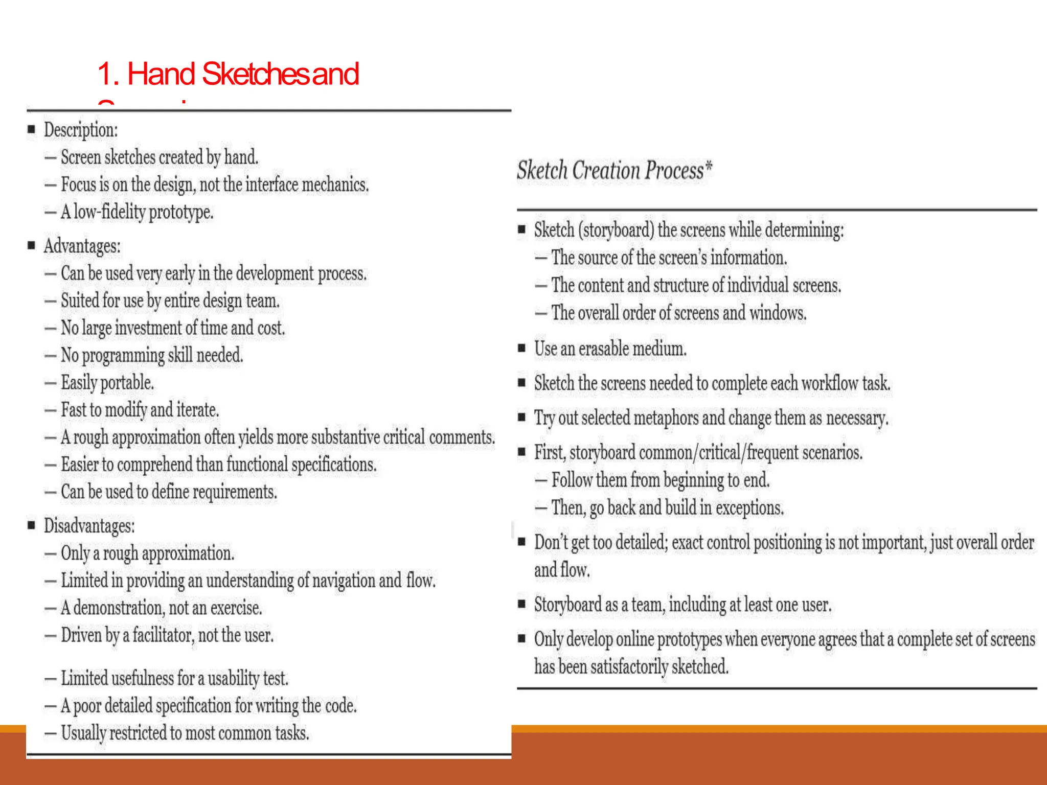 1. HandSketchesand
Scenarios
 