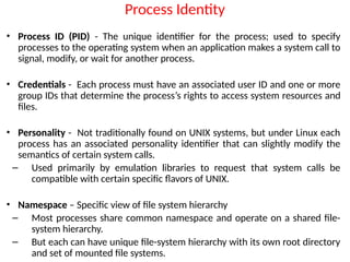 Common Process Id operating system Module 5 Secondary storage | PPTX