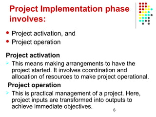 Project implementation | PPT
