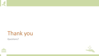 Thank you
Questions?
 