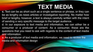 media and information literacy module five | PPTX
