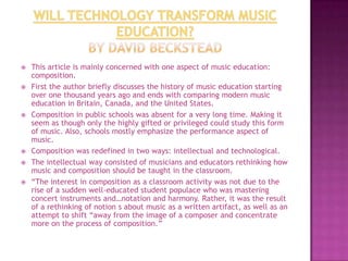 Music Technology