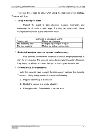 Discrepant Events Examples Module 6.4 science | PDF