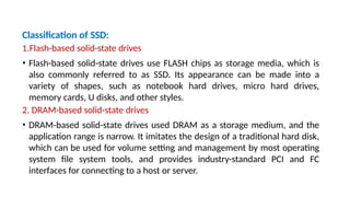 Standard Drives Applications memory subsystems of computer architecture | PPTX